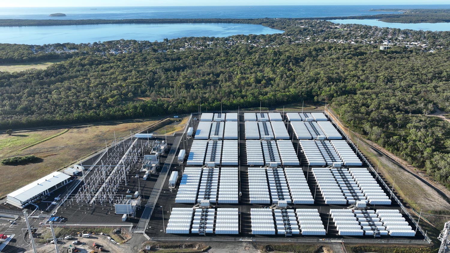 Aerial view of the Waratah Super Battery site