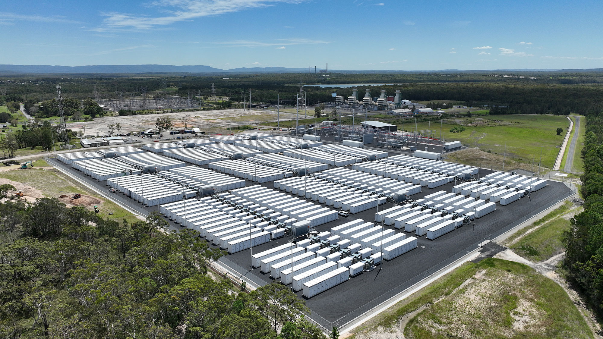 Aerial view of the Waratah Super Battery