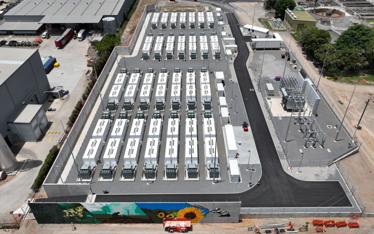 Aerial overview of the Brendale BESS