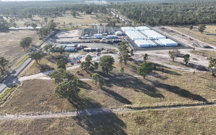 Aerial overview of the Ulinda Park BESS