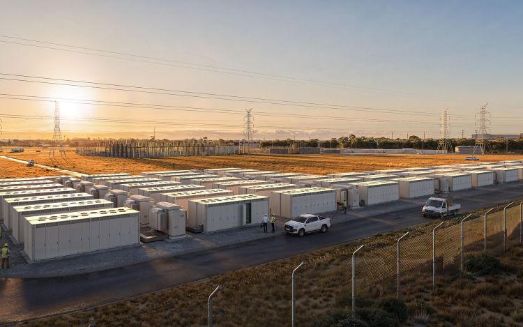 Aerial overview of the Deer Park BESS