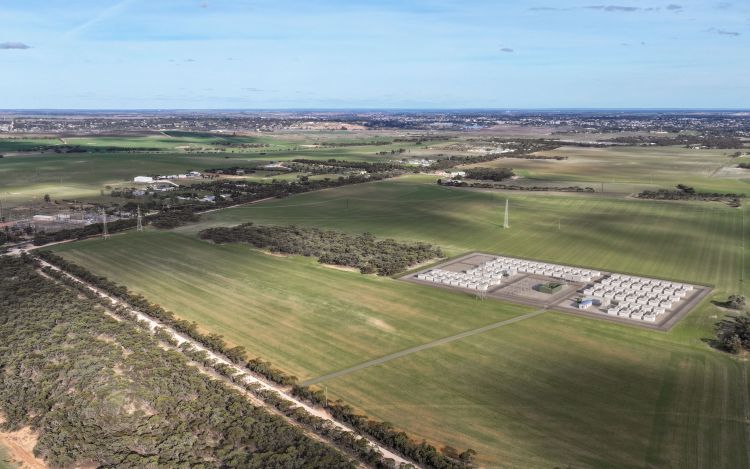 Aerial overview of the Mobilong BESS