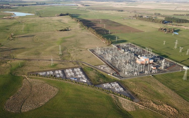 Aerial overview of the Palmerston BESS