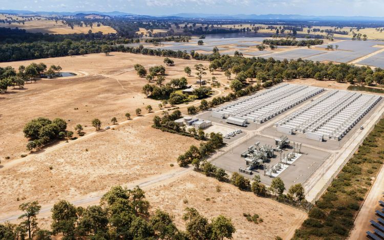 Aerial overview of the Glenrowan BESS