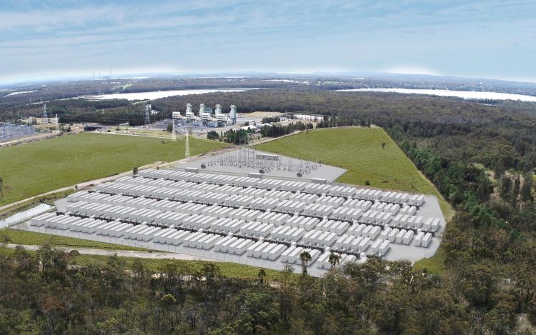 Aerial view of the Waratah Super Battery