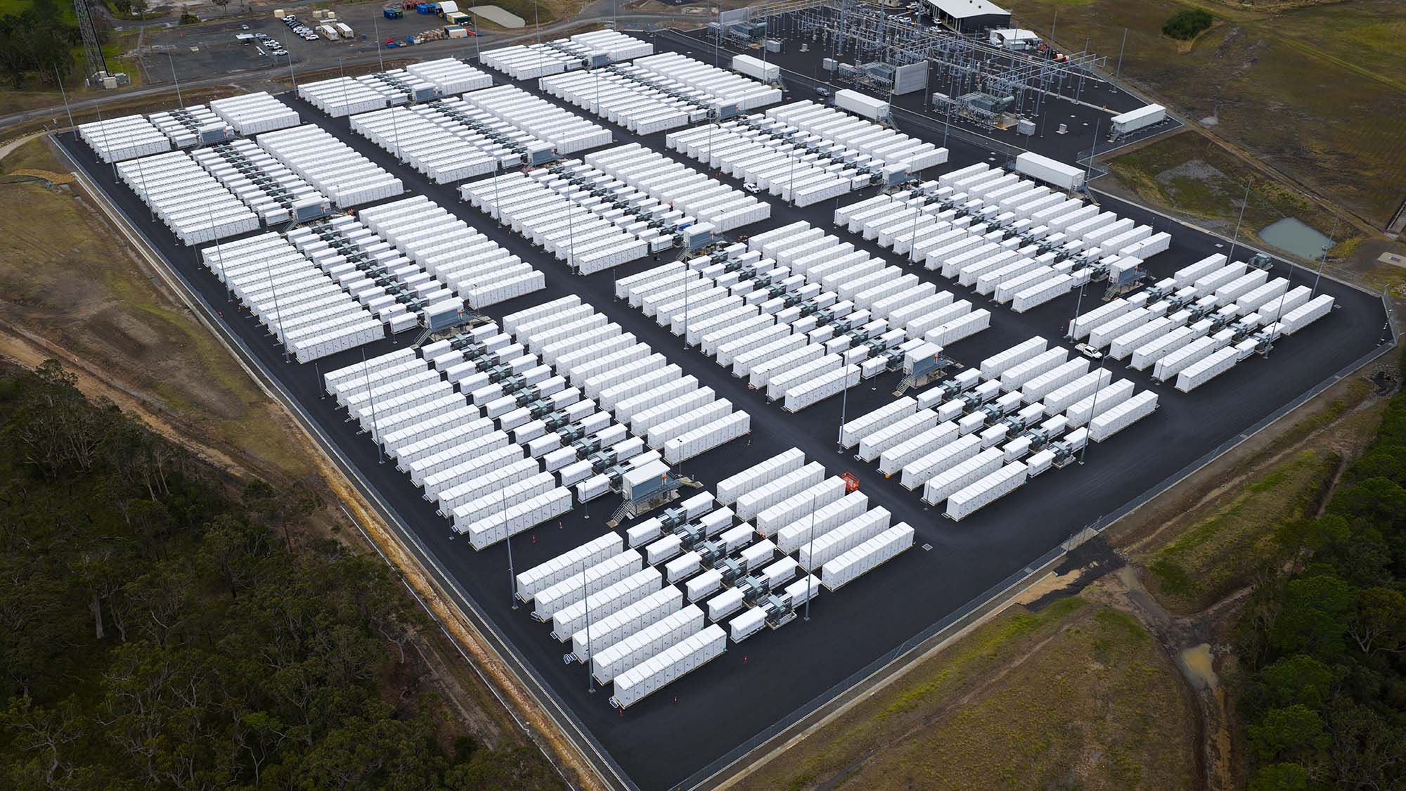 An aerial overview of the Waratah Super Battery project site.