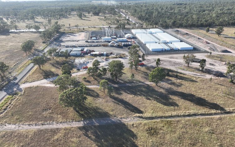 Aerial overview of the Ulinda Park BESS