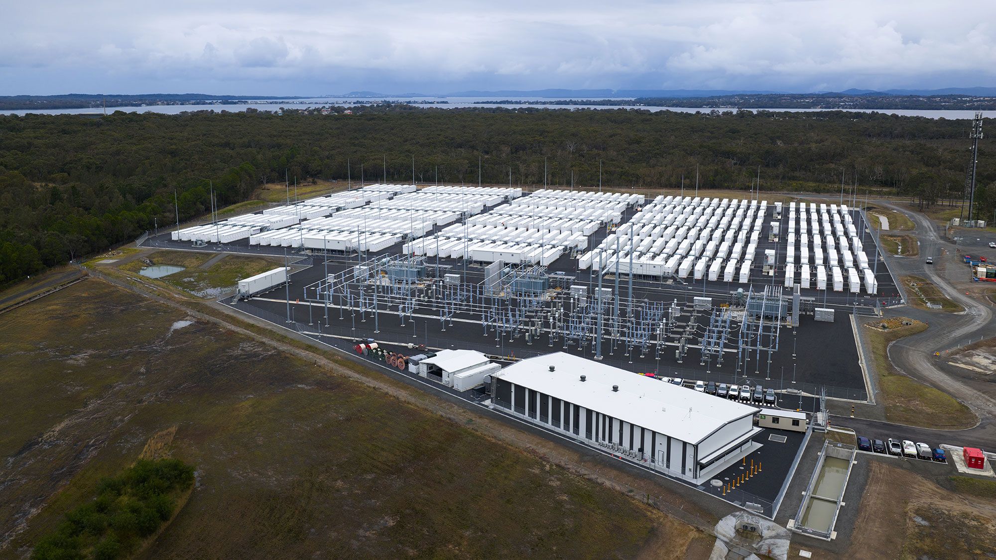 An aerial overview of the Waratah Super Battery project site.