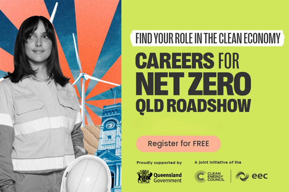 Careers for Net Zero QLD Roadshow banner